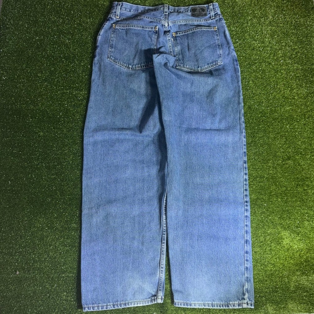 Vintage Levis SilverTab Baggy Jeans Mens 33x34 Medium Wash Blue Wide‎ Leg 90s